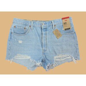 Levi's Light Blue Jean Shorts